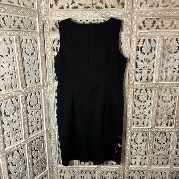 TEDDI Dresses Womens Dress Cotton Sleeveless Floral Embroidered Hem Pockets-14 - Picture 7 of 10